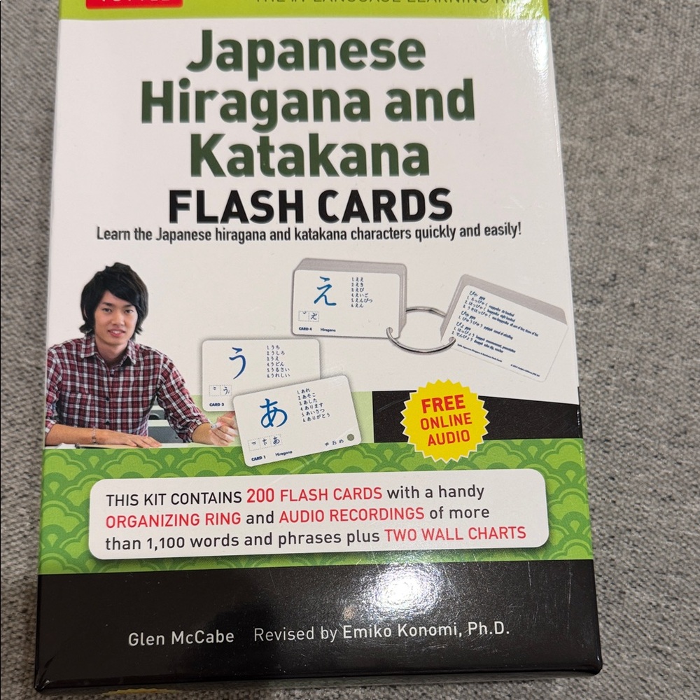 Japanese Hiragana and Katakana Flash Cards